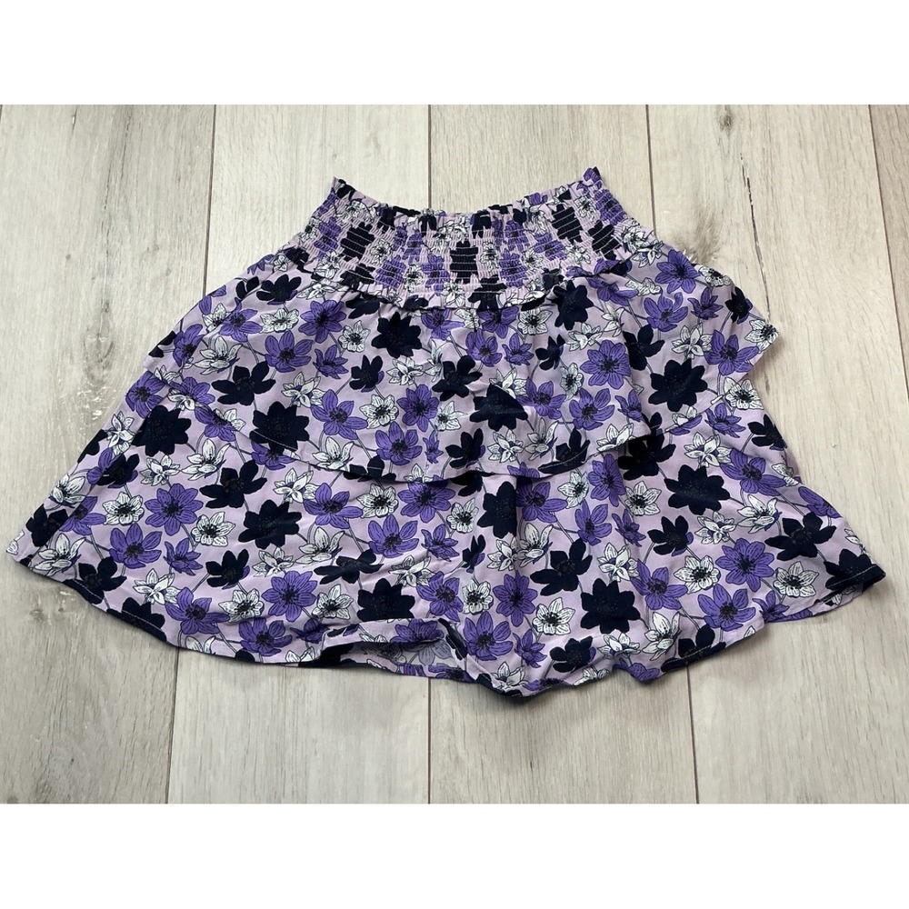 Vineyard Vines Smocked Tiered Skirt Girls Small Easton Lavender New With Tags